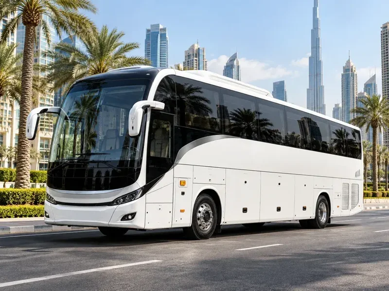 Full-size group transportation representative vehicle for group transportation in Dubai